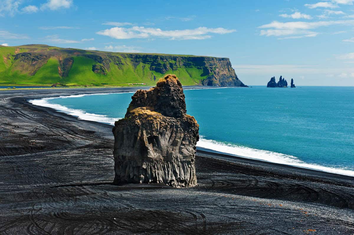Reynisfjara Beach on the South Coast of Iceland